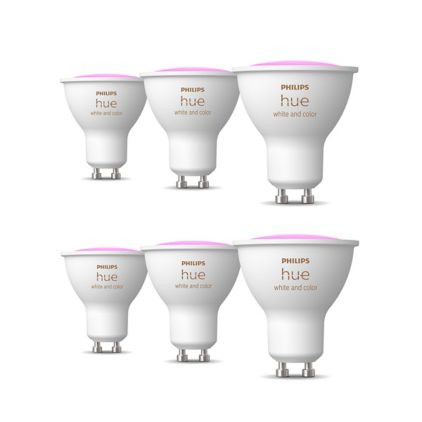 Gros plan de l’avant de Pack : GU10 white ambiance pack de 6