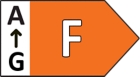 Dit product heeft energielabel F Donker Oranje